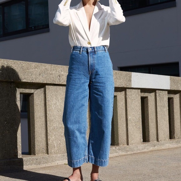Everlane Edition 2 Wide Leg Crop Jeans 